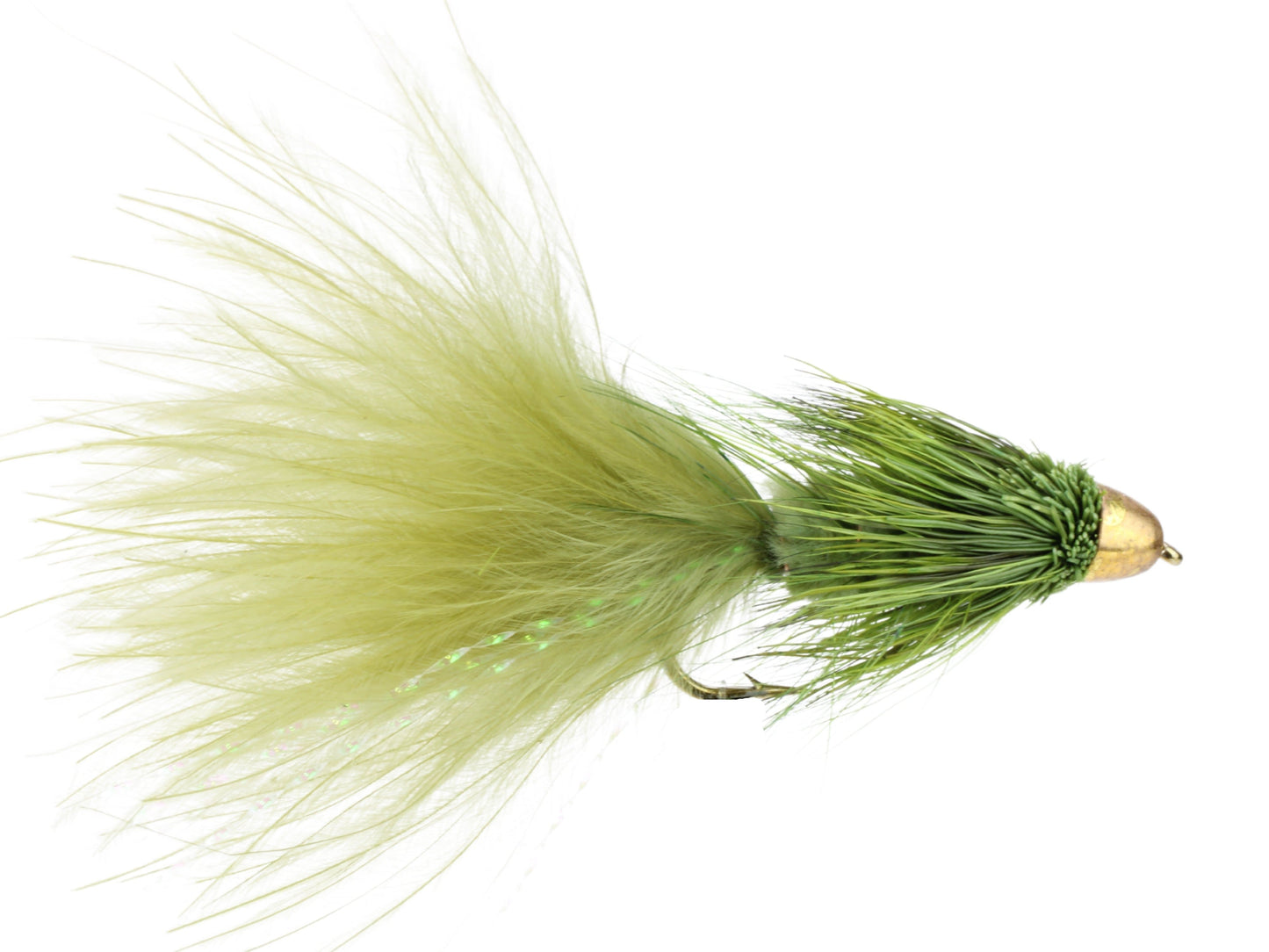 Wild Water - Cone Head Olive Wooly Bugger, Size 8, Qty. 4