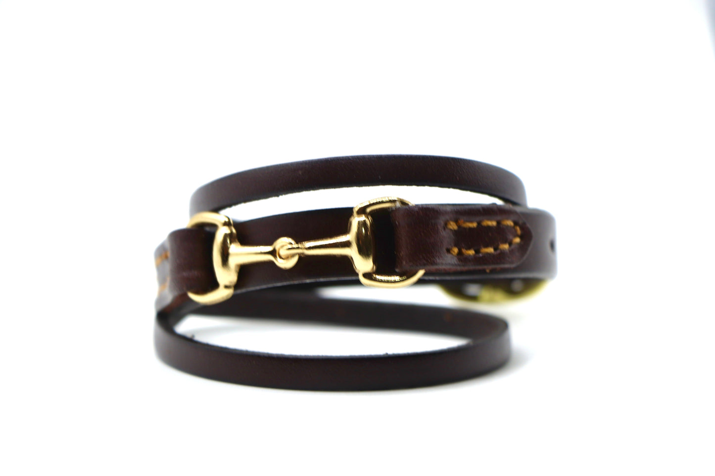 Remarkable Leather Goods GHC Double Wrap Bit Bracelet