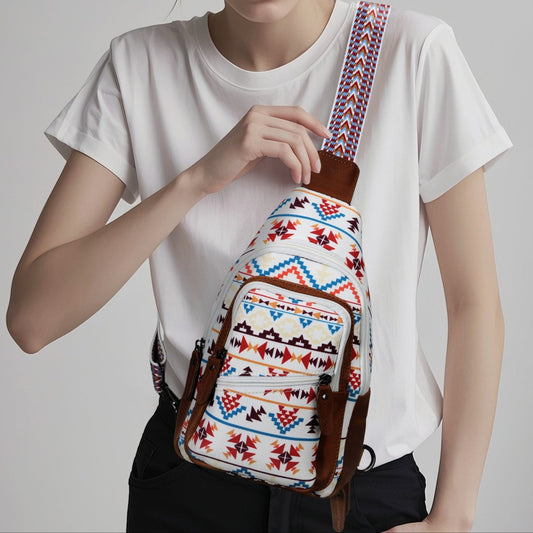 Concealed Carry Aztec Indie Canvas Sling by Lady Conceal