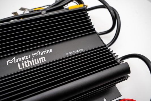 Monster Marine Lithium Triple Bank 12v, 12v & 24v marine waterproof Lead/AGM-Lithium charger