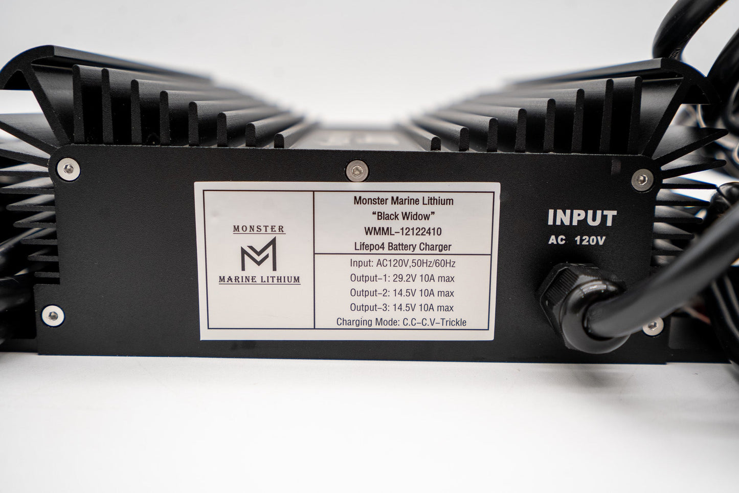 Monster Marine Lithium Triple Bank 12v, 12v & 24v marine waterproof Lead/AGM-Lithium charger