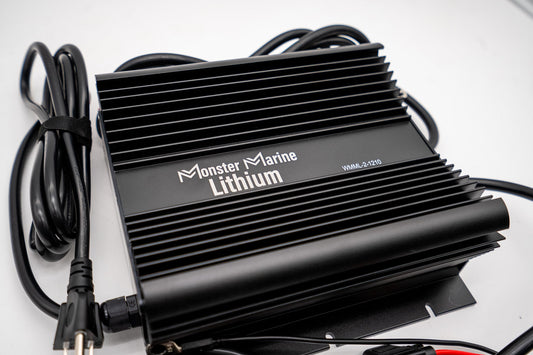 Monster Marine Lithium 2 Bank Lithium/AGM/Lead Marine Waterproof Battery Charger