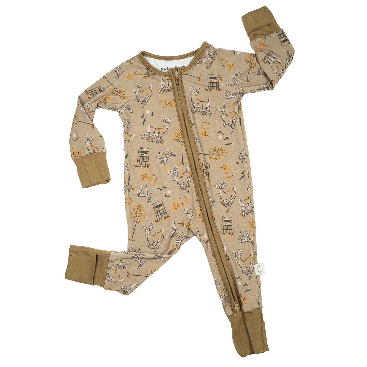 Bow Crew Apparel "Antler Club" Baby Zippy
