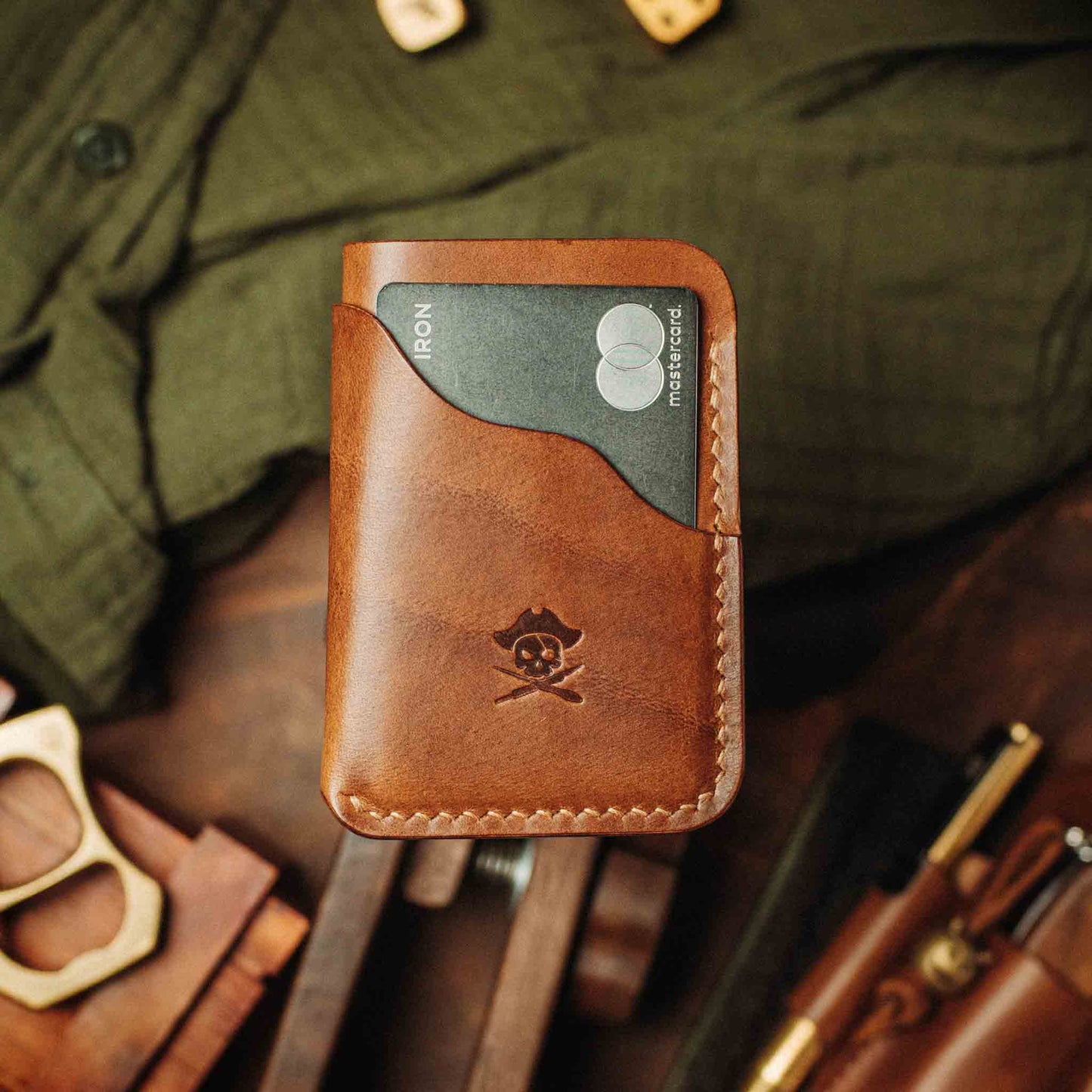 Pirate Goods Slim Card Holder - Venturer v2 | Minimalist Leather Wallet | EDC