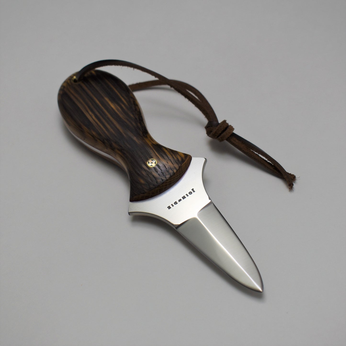 Join or Die Knives Bourbon Barrel Oyster Knife