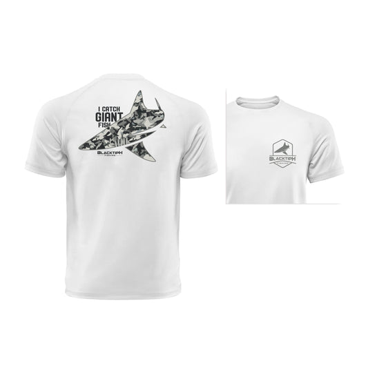 BlacktipH "I Catch Giant Fish" with Polyblend Fabric Lifestyle T-Shirt