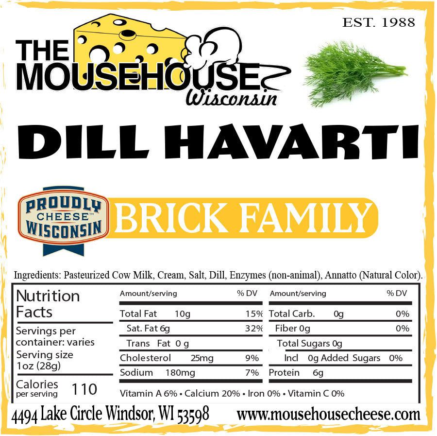 Mousehouse Cheesehaus Dill Havarti