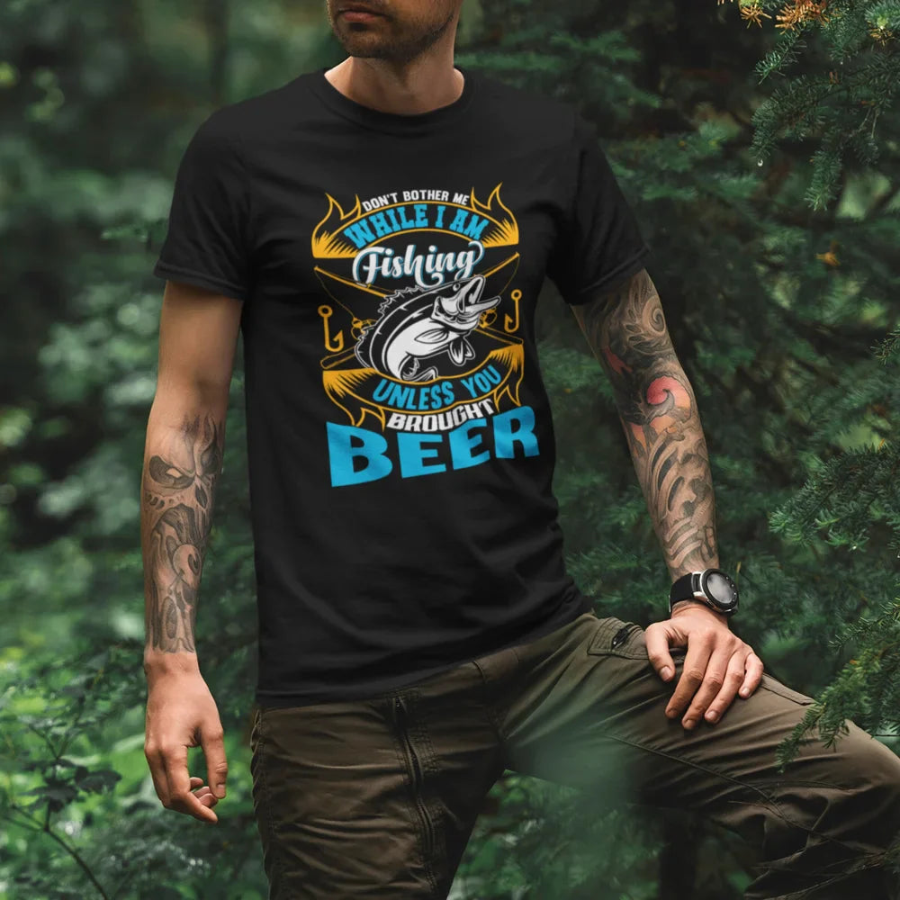 Outdoorzees Don't Bother Me While I'm Fishing Man T-Shirt