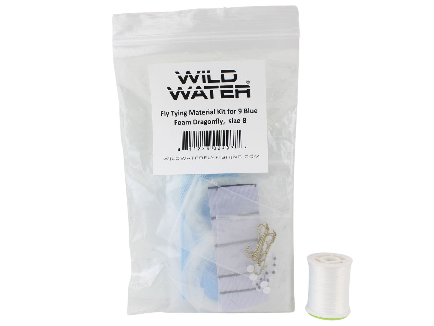Wild Water - Fly Tying Material Kit, Blue Foam Dragonfly