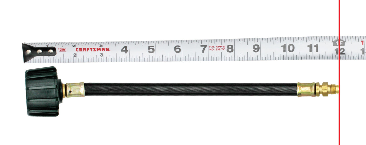Flame King 12 Inch RV Trailer Propane Tank Pigtail Hose Connector