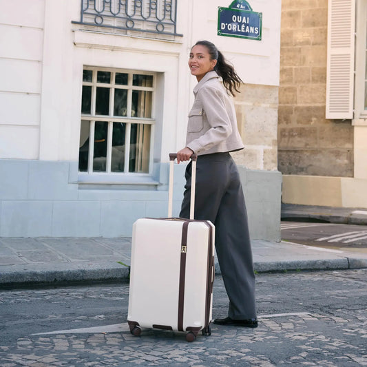 Elle Luxe Journey 3 Piece Expandable Retro Luggage Set