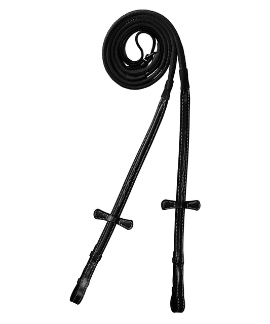 Bridles & Reins ExionPro Rubber Reins with Fancy Stitching