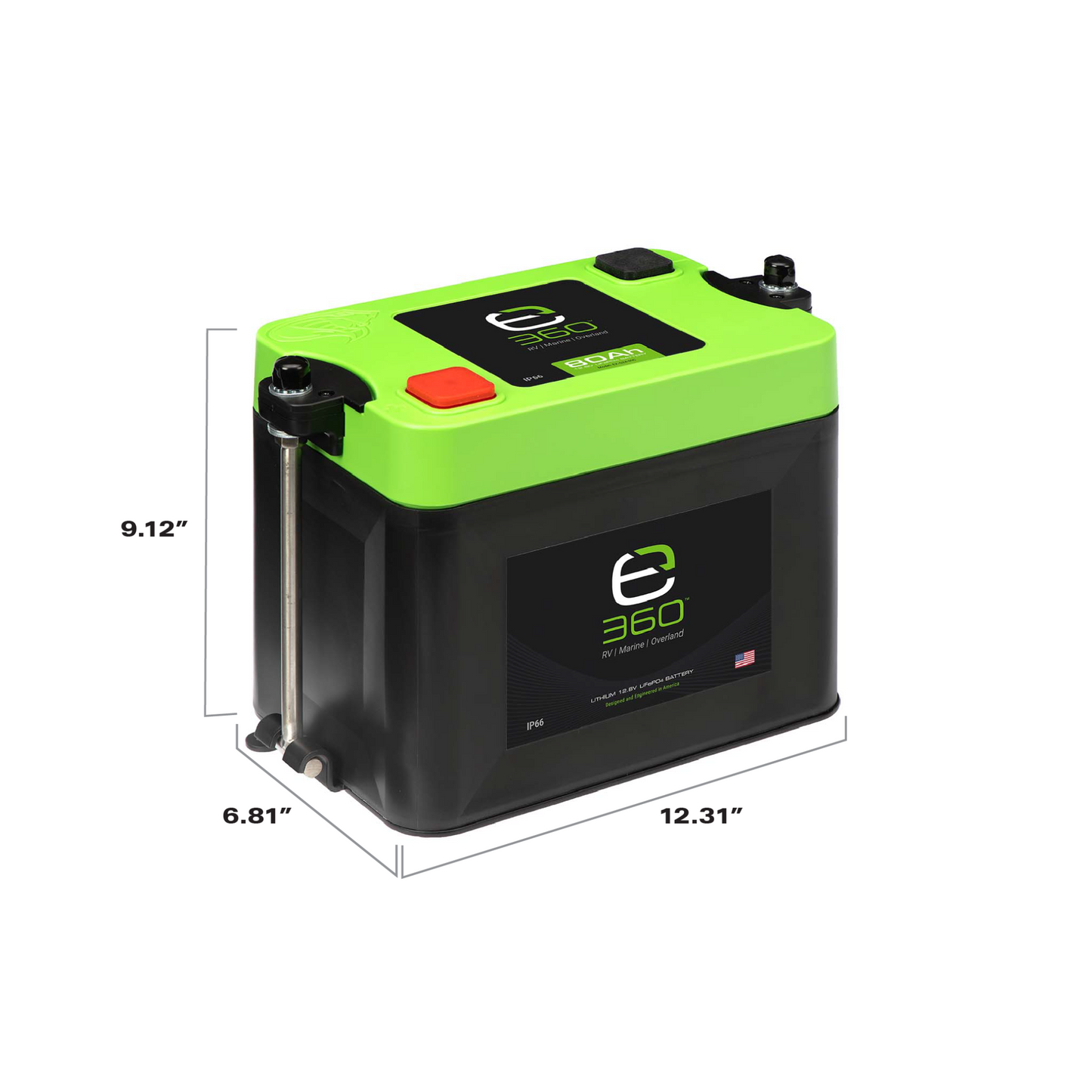 Expion360 Single Mounting Kit for Group 24 Battery