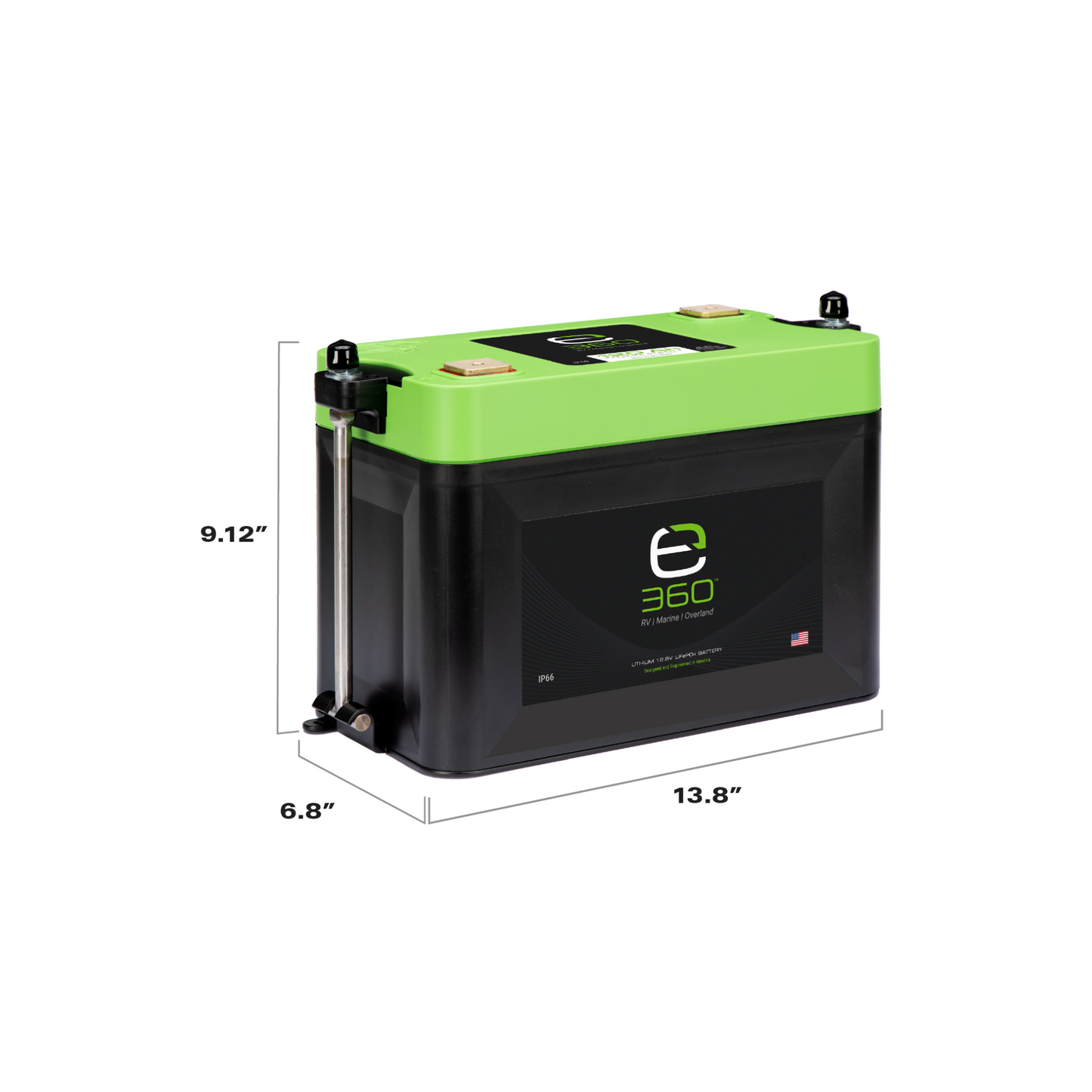 Expion360 Single Mounting Kit for Group 27 Battery