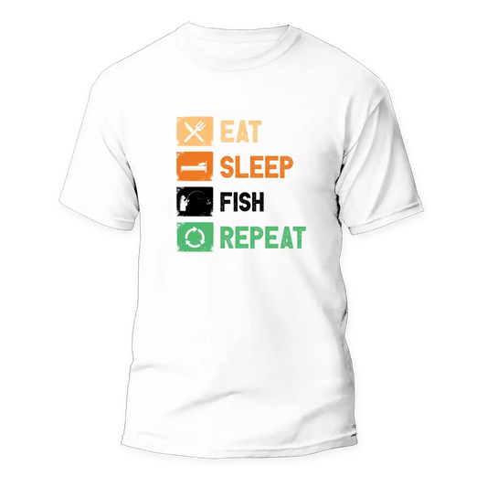Outdoorzees Eat Sleep Fishing Repeat Man T-Shirt