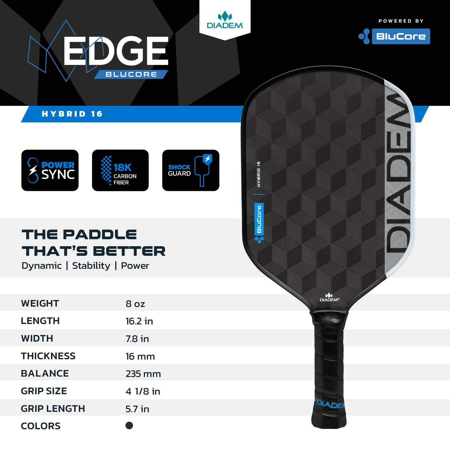 Diadem Sports Edge BluCore Hybrid