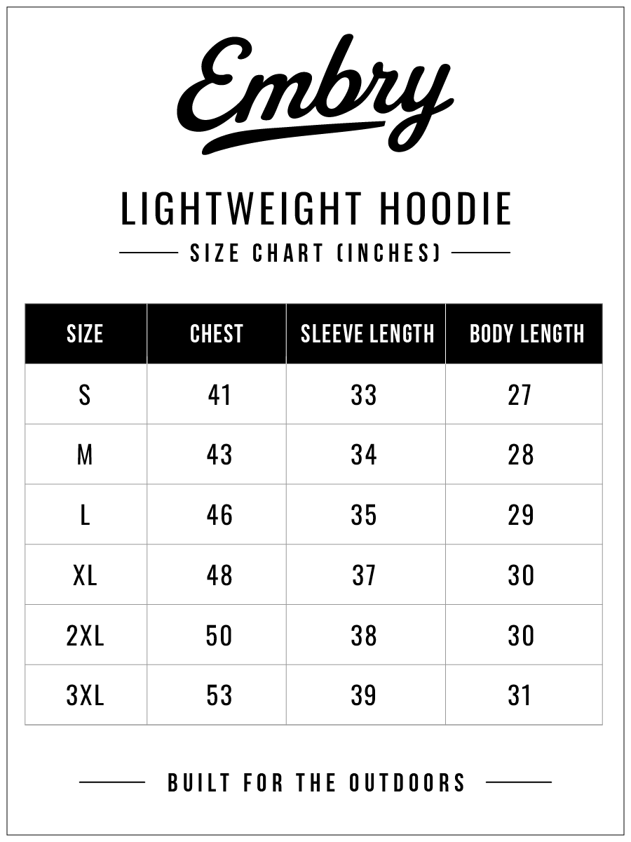 Embry Outdoors Lightweight Hoodie - Dark Ridge