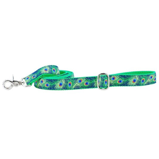 2 Hounds Design 1″ Paradise Found Navy Ribbon Dog Leash