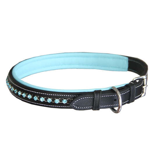 Bridles & Reins ExionPro Blue Bling Dog Collar