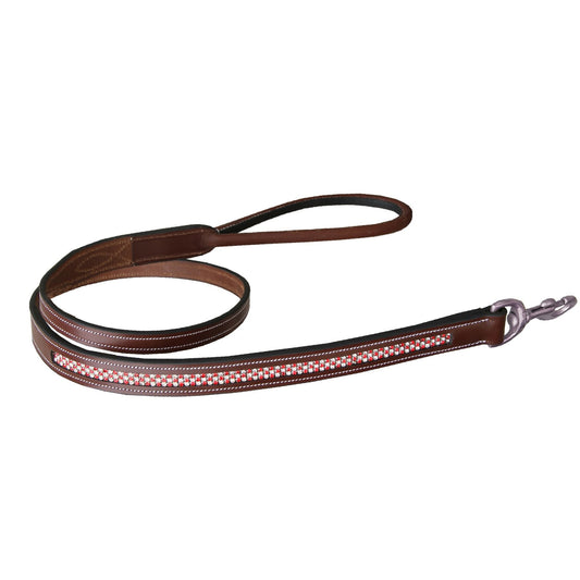 Bridles & Reins ExionPro Red Bling Padded Dog Leash