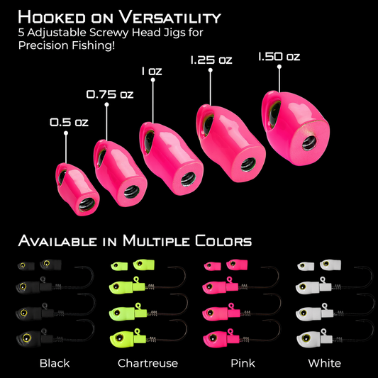 Stack Tackle Screwy Head Jigs