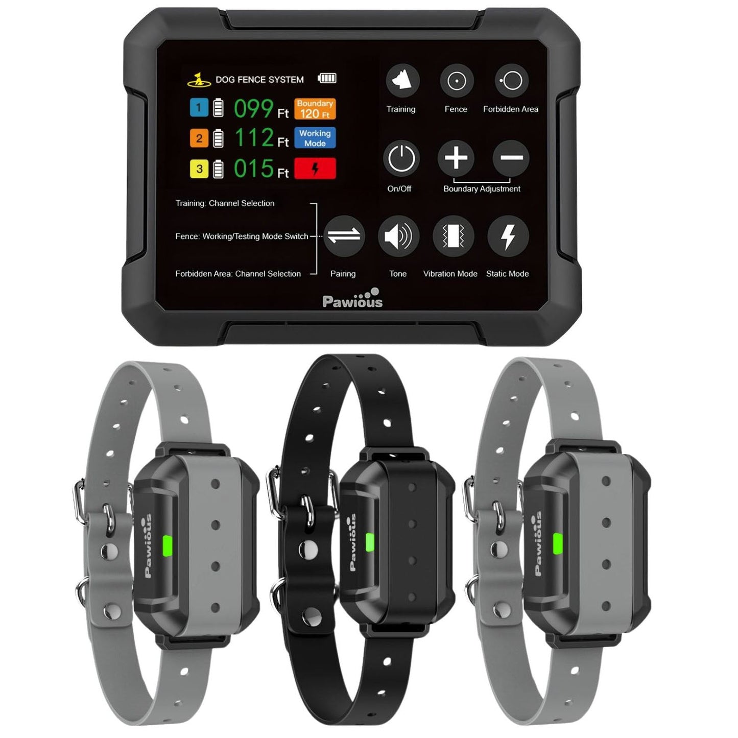 Pawious - Wireless Dog Fence & Forbidden Area F900Plus - High Precision, Secure Up to 1 Acre, Perfect for Homeowners