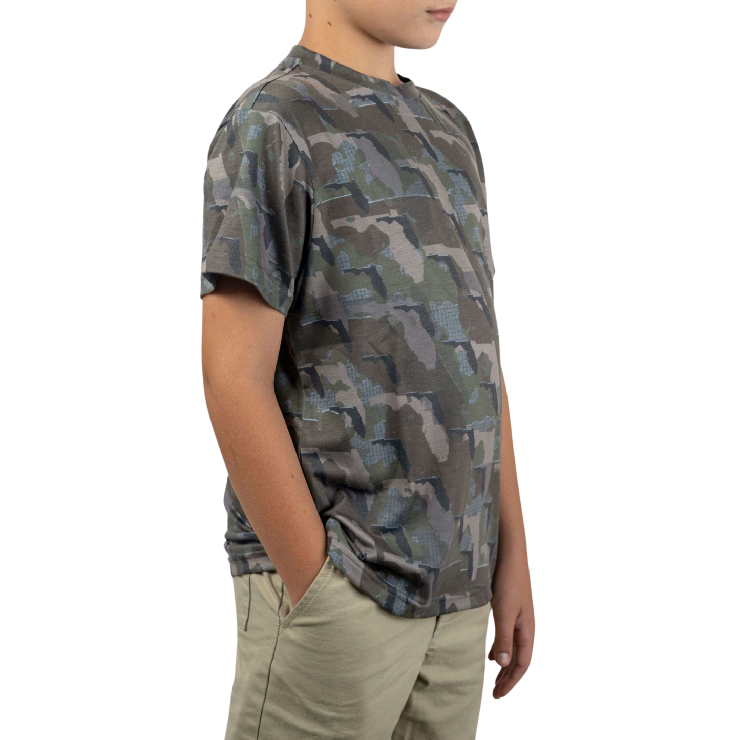 Everyday Outdoors Florida Camo - Kids Short Sleeve Shirt