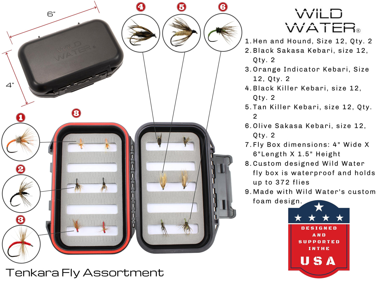 Wild Water - Tenkara Fly Fishing Kit 12 ft Rod