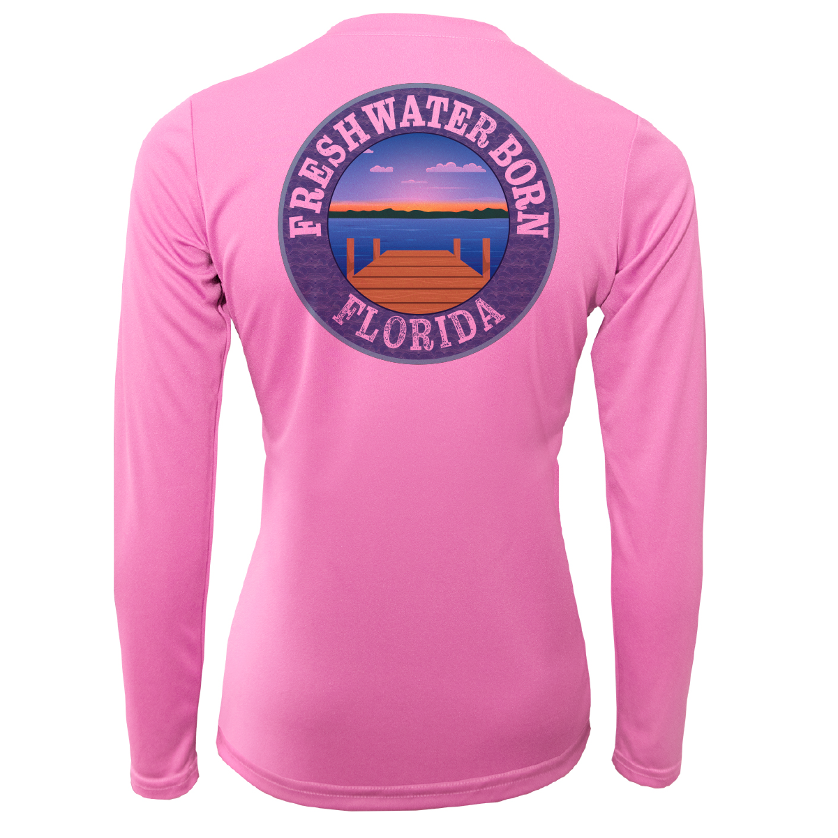 Saltwater Born Garnet and Gold Freshwater Born Women's Long Sleeve UPF 50+ Dry-Fit Shirt