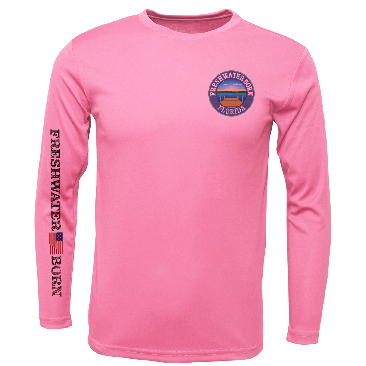 Saltwater Born Florida Freshwater Born "Surrender The Booty" Girl's Long Sleeve UPF 50+ Dry-Fit Shirt
