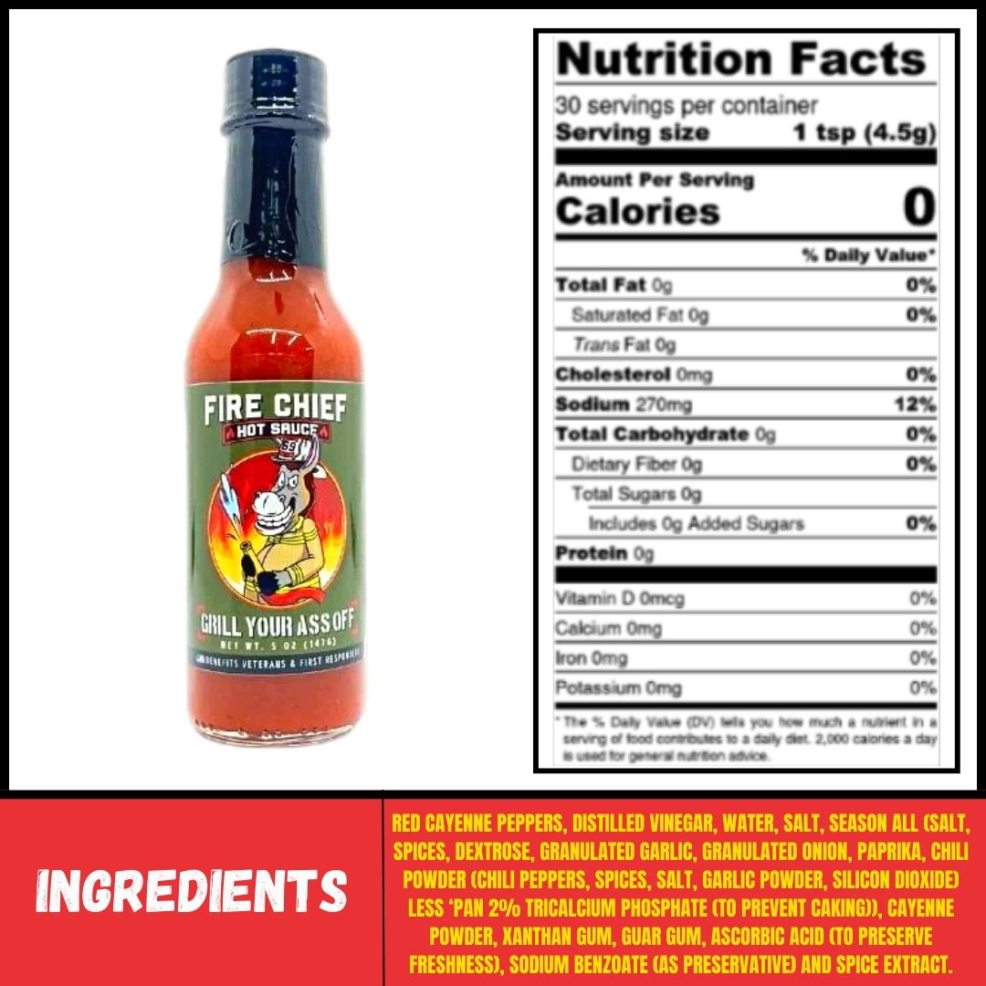 Grill Your Ass Off Fire Chief Hot Sauce