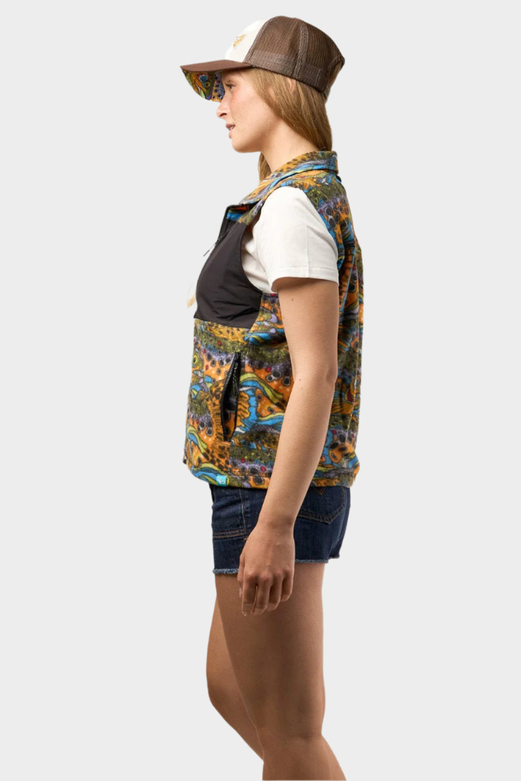 FisheWear Unbound Brown Fleece Vest