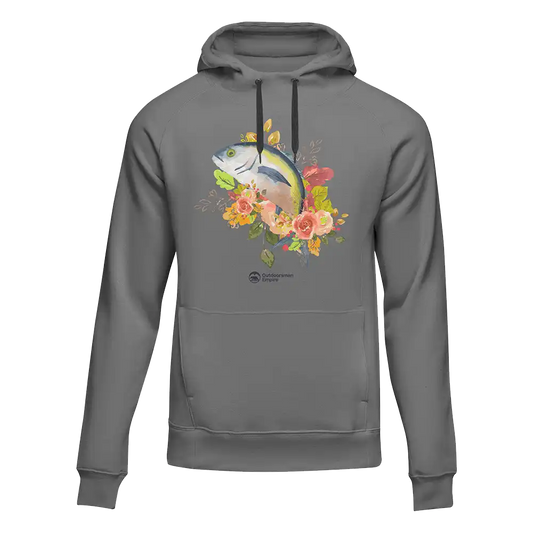 Outdoorzees Fishing Flower' Unisex Hoodie