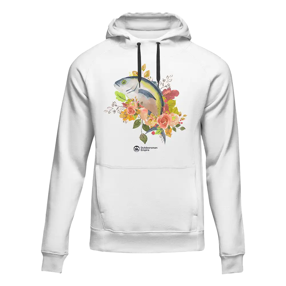 Outdoorzees Fishing Flower' Unisex Hoodie