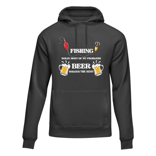 Outdoorzees Fishing Solves All My Problem Unisex Hoodie