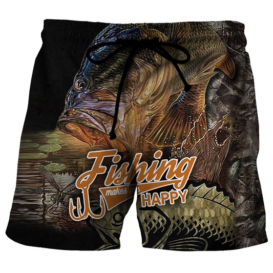 Elite Fishing Outlet - Bass Fishing makes me happy - Shorts