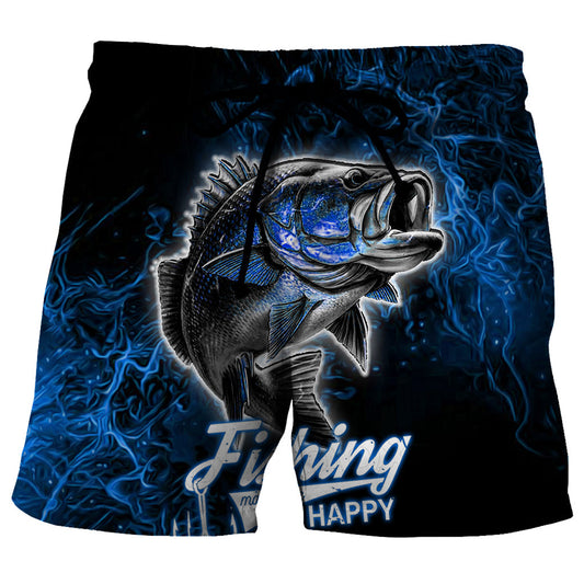 Elite Fishing Outlet - Blue Lightning Bolt - Shorts