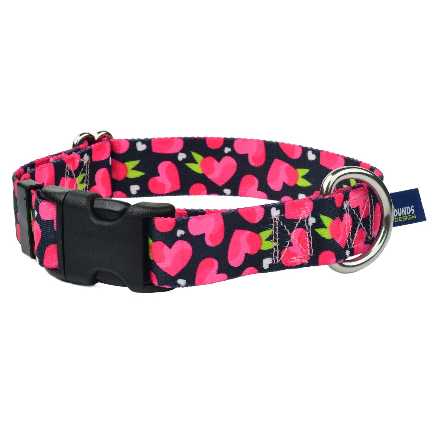2 Hounds Design Fruity Hearts Dog Collar – EarthStyle (1" Only)