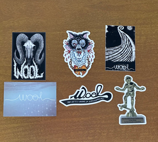 Wool Skateboards Sticker Pack: Mark II