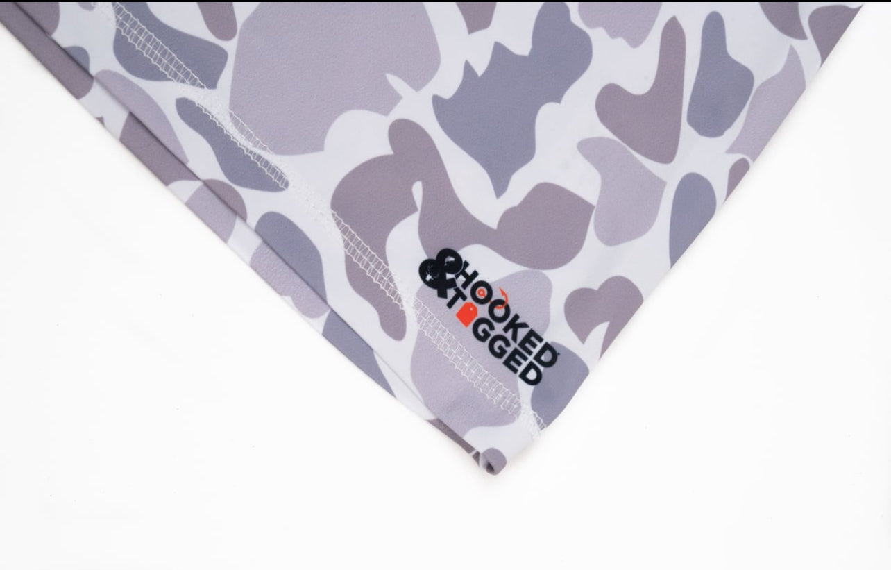Hooked & Tagged - Youth Old School Camo Performance Hoodies