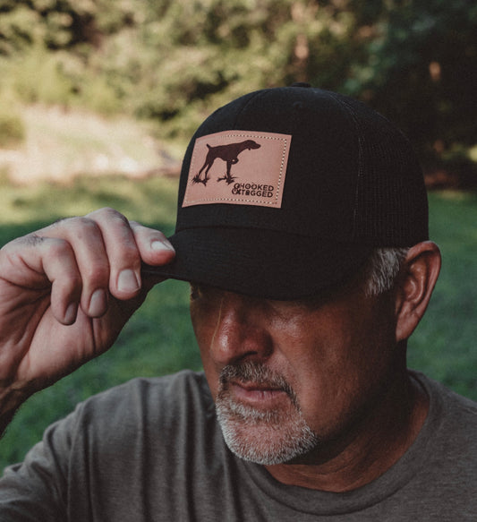 Hooked & Tagged - Pointer Dog Patch Hat