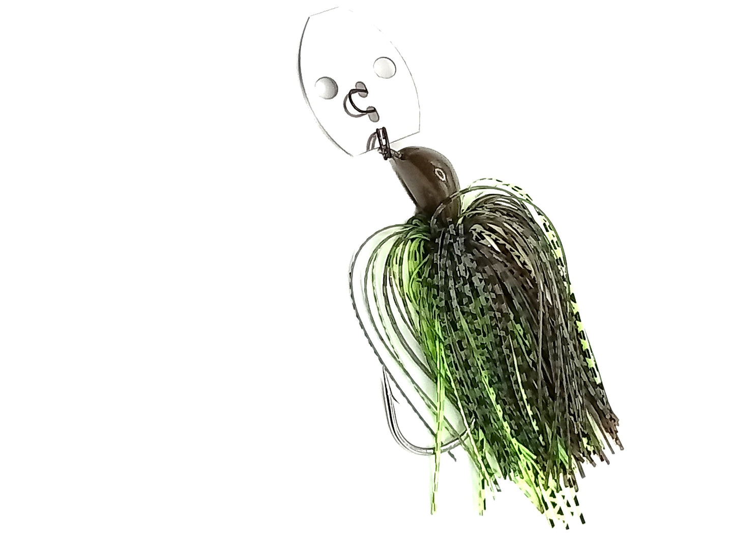 Just Lures Fishing Chatter Jig - Green Pumpkin Chartreuse