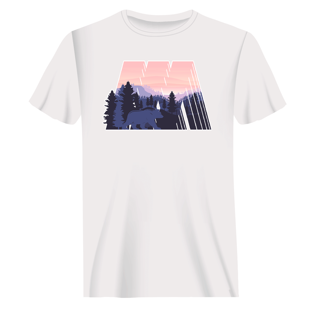 Outdoorzees Geometric Camping T-Shirt for Men