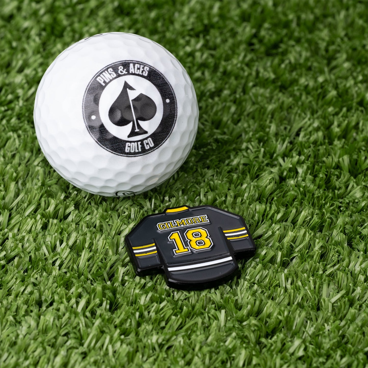 Pins and Aces Gilmore Jersey Ball Marker