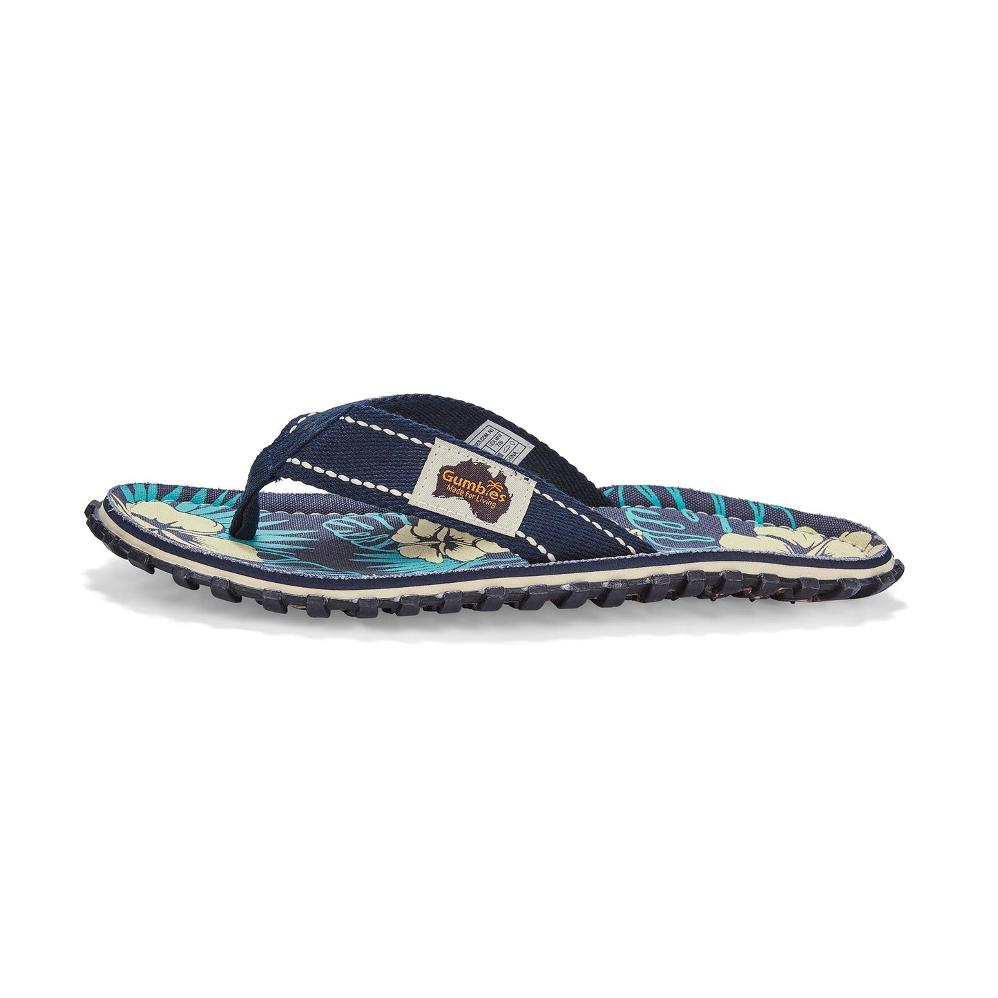 Gumbies Islander Flip-Flops - Men's - Blue Hibiscus