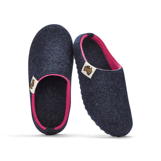 Gumbies Outback Slippers - Women's - Navy & Pink