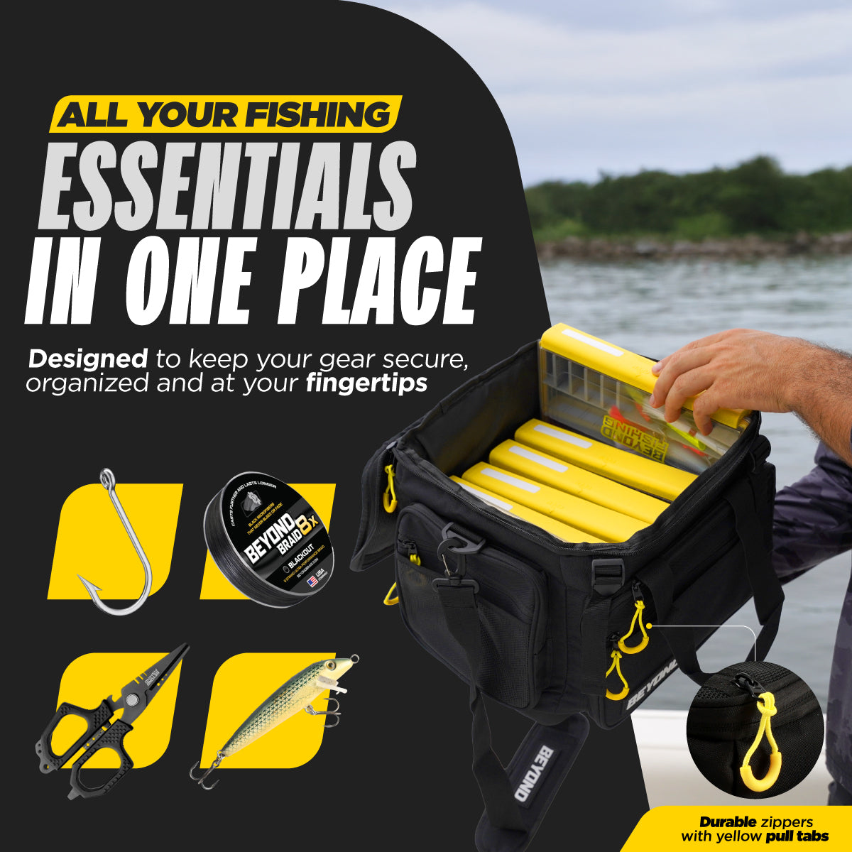Beyond Fishing Hauler Tackle Bags -Available in Medium, Large, and Extra-Large