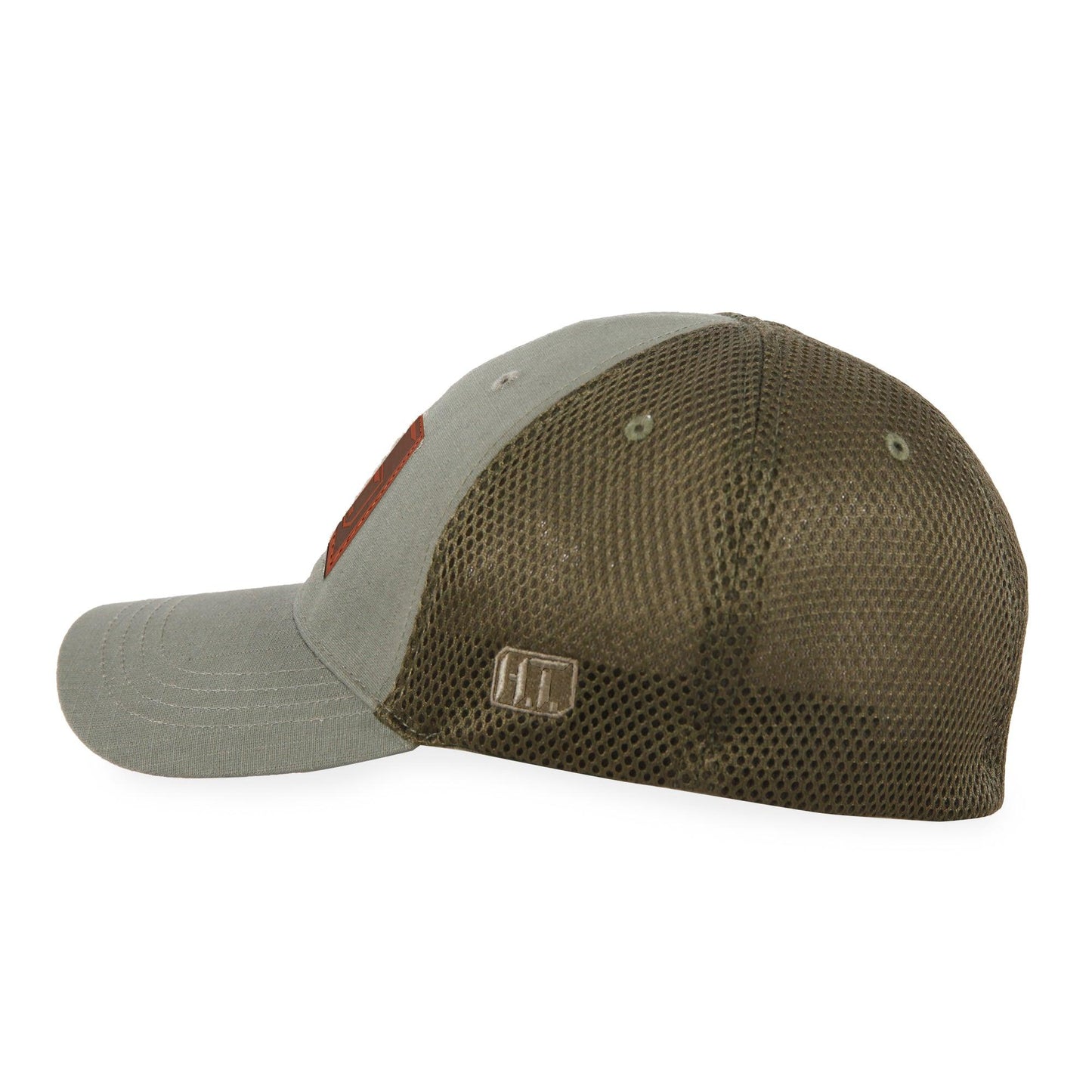Highland Tactical American Flag/HT Leather - Soft Mesh Hat