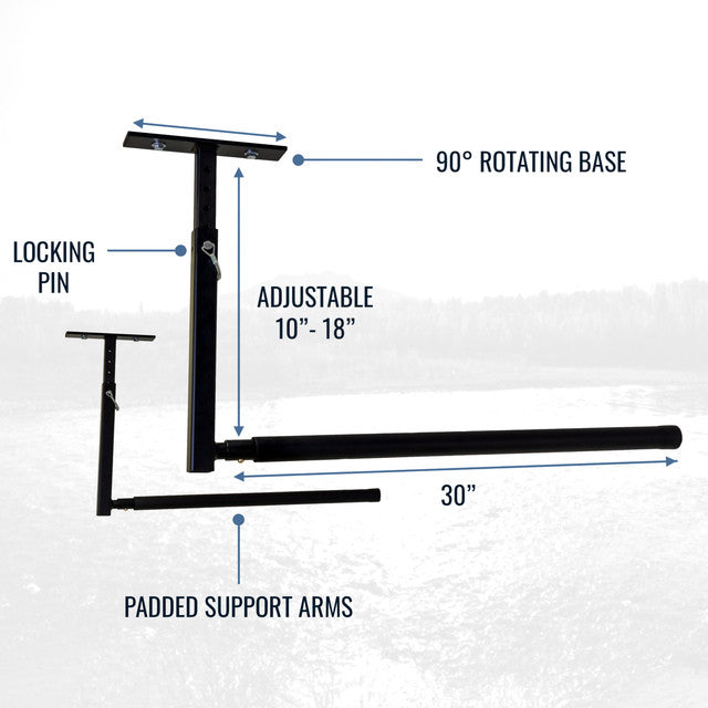 StoreYourBoard - Hi-Port Single Kayak Ceiling Rack | Adjustable Overhead Storage Mount