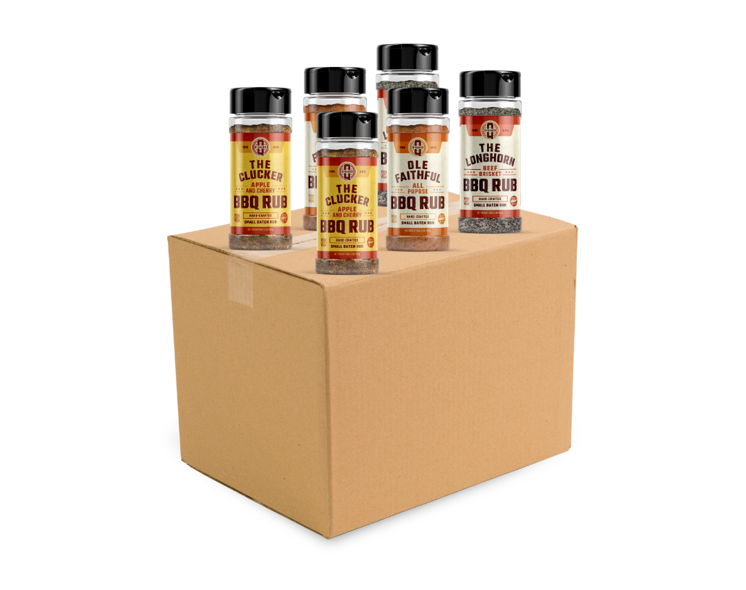 Q Sauce Half Case Assorted Rubs